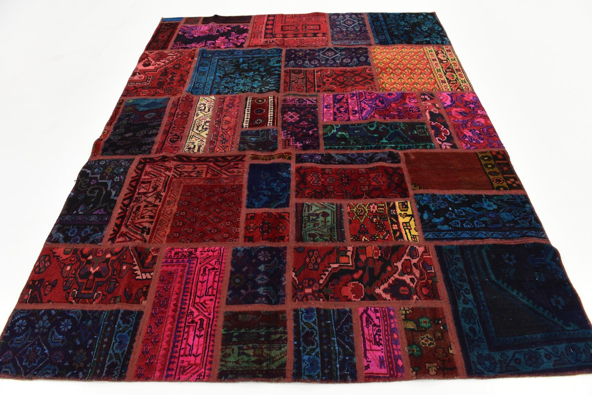 6' x 7' 8 Hand Knotted Ultra Vintage Persian Wool Rug