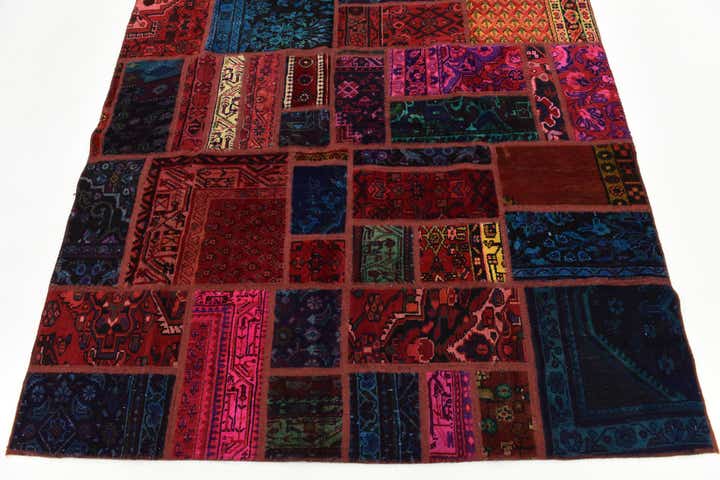6' x 7' 8 Hand Knotted Ultra Vintage Persian Wool Rug