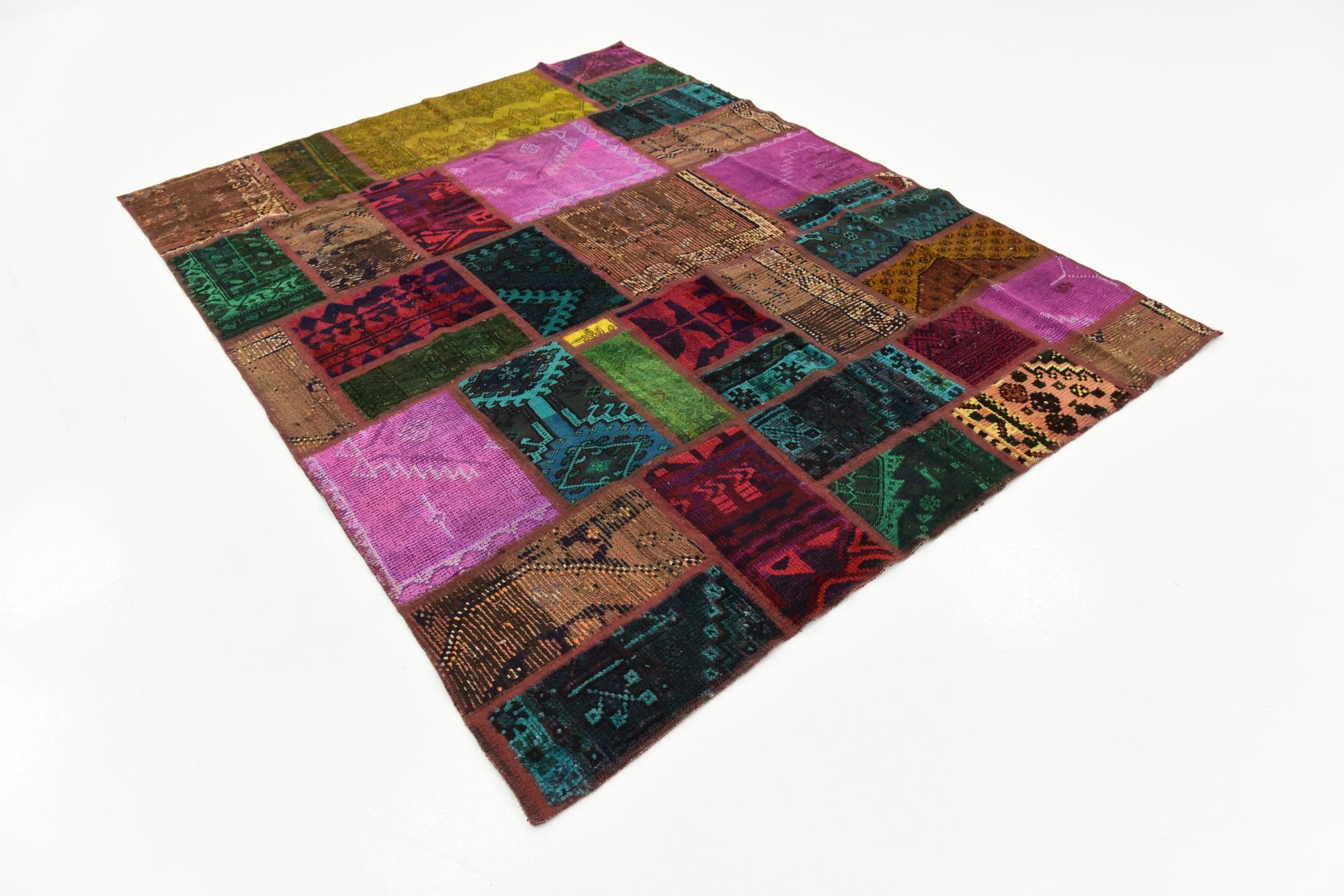 5' 9 x 7' 6 Hand Knotted Ultra Vintage Persian Wool Rug