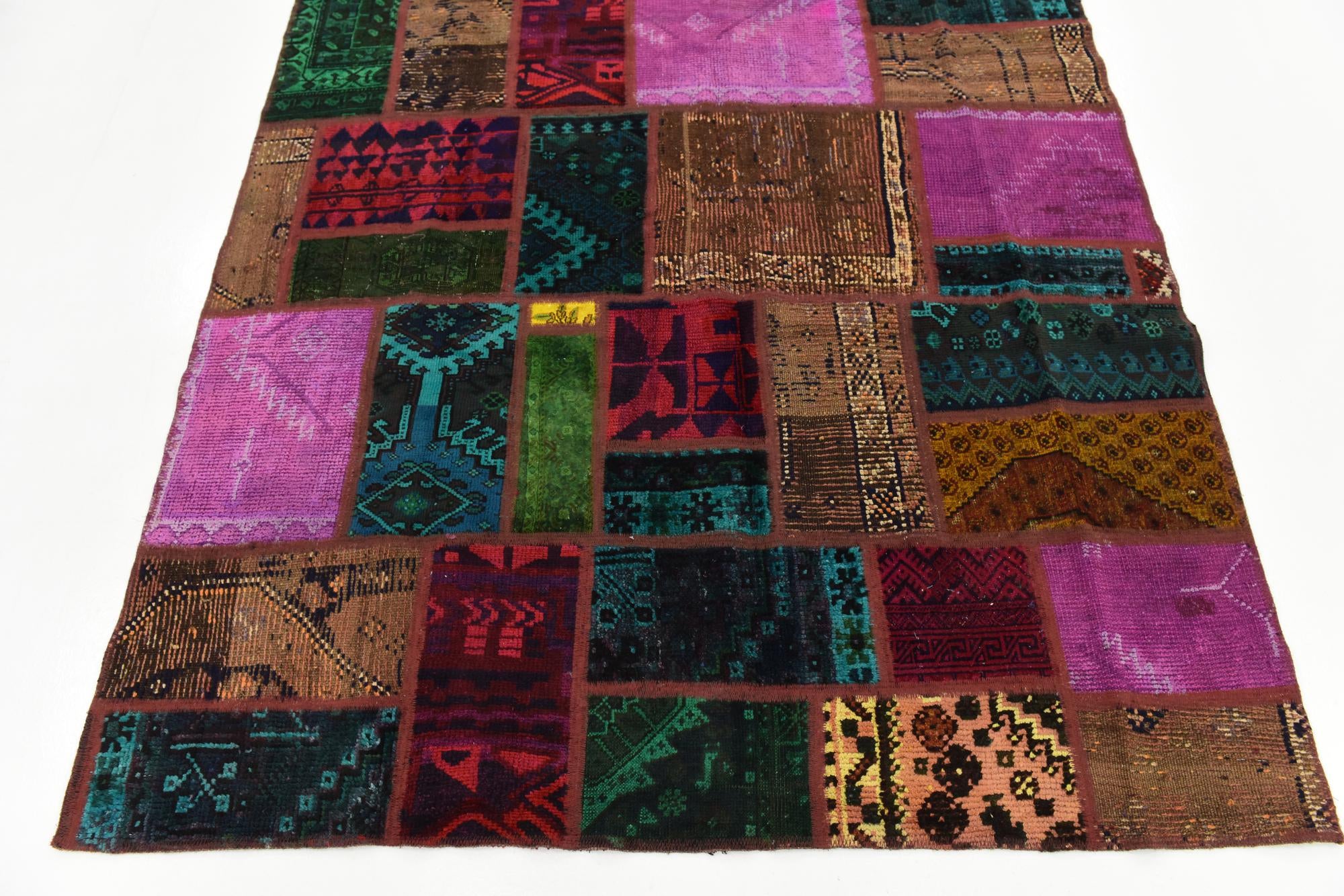 5' 9 x 7' 6 Hand Knotted Ultra Vintage Persian Wool Rug