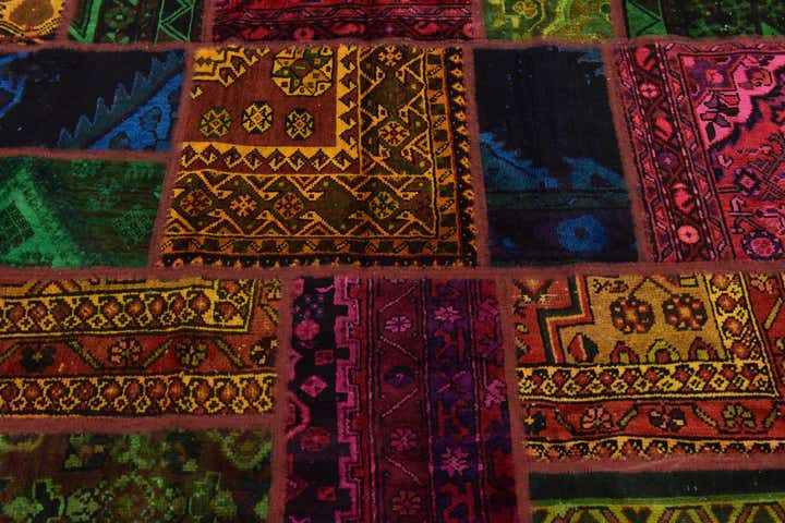 5' 8 x 7' 5 Hand Knotted Ultra Vintage Persian Wool Rug