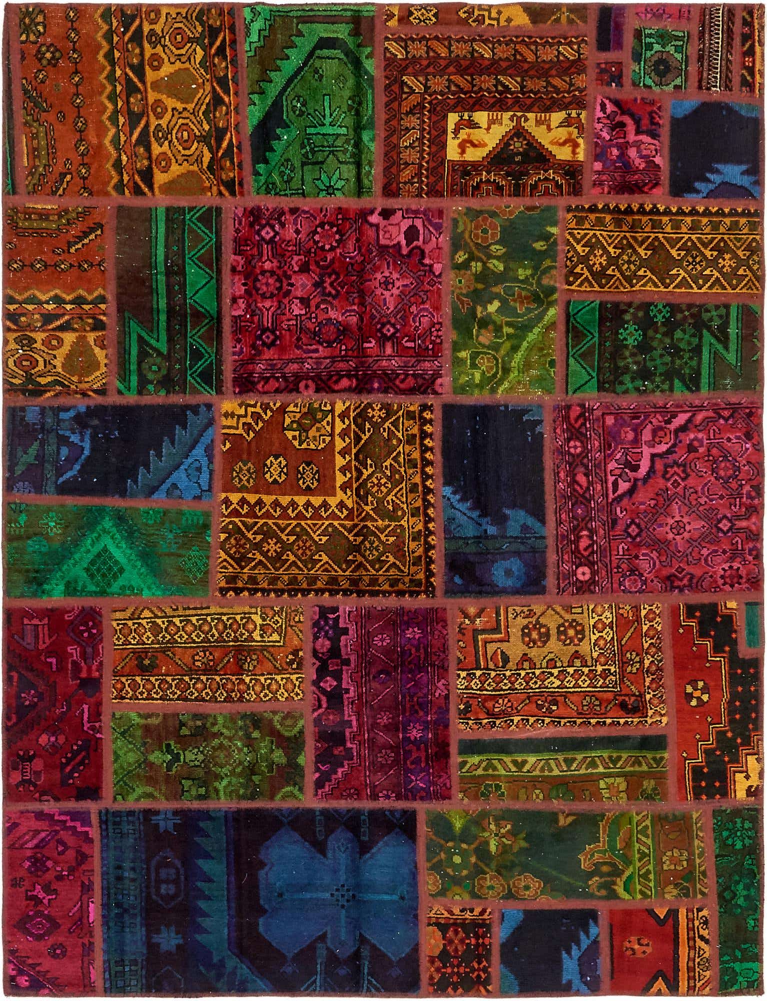 5' 8 x 7' 5 Hand Knotted Ultra Vintage Persian Wool Rug