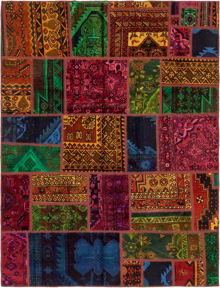 5' 8 x 7' 5 Hand Knotted Ultra Vintage Persian Wool Rug