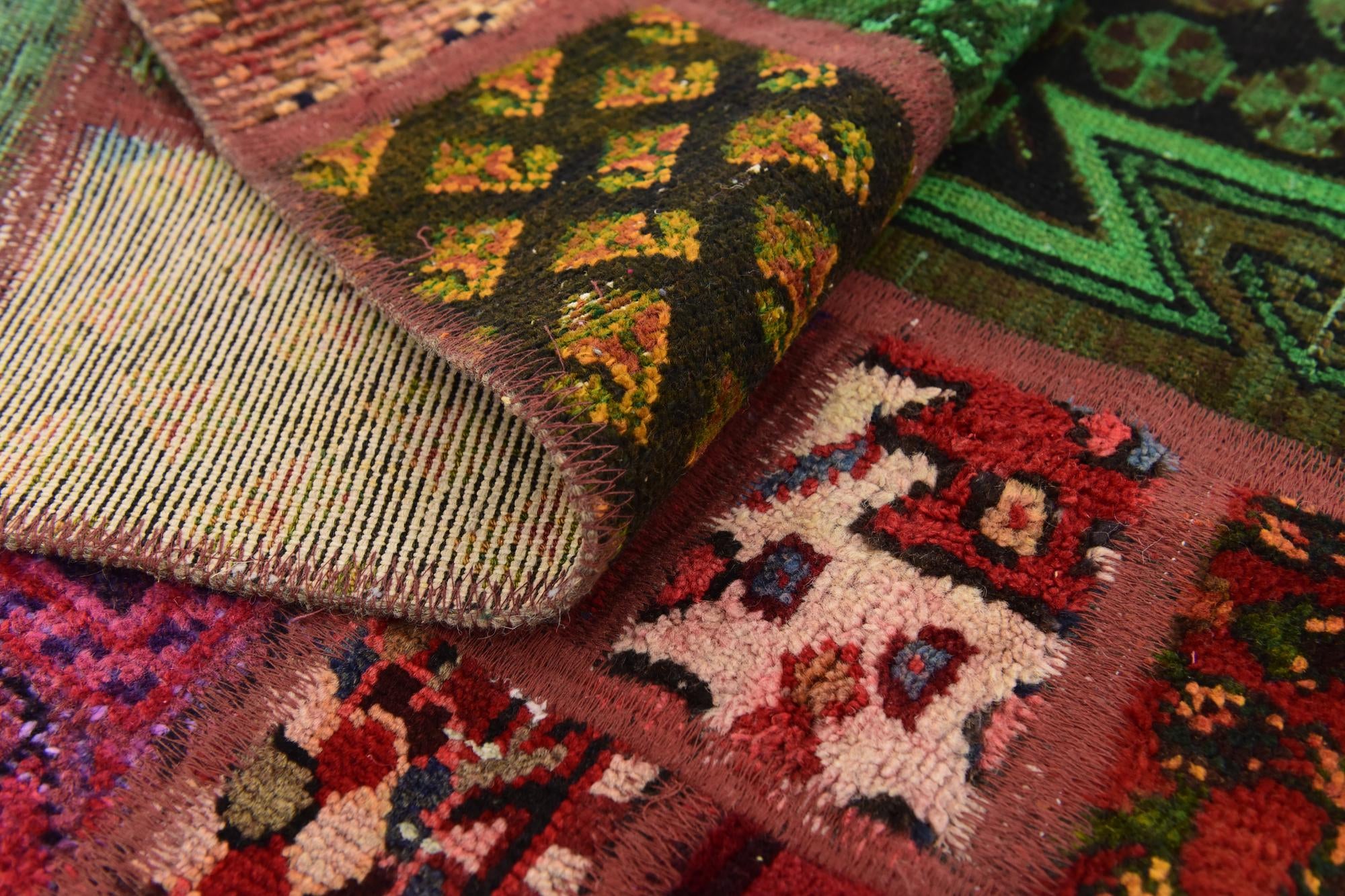 5' 9 x 7' 7 Hand Knotted Ultra Vintage Persian Wool Rug