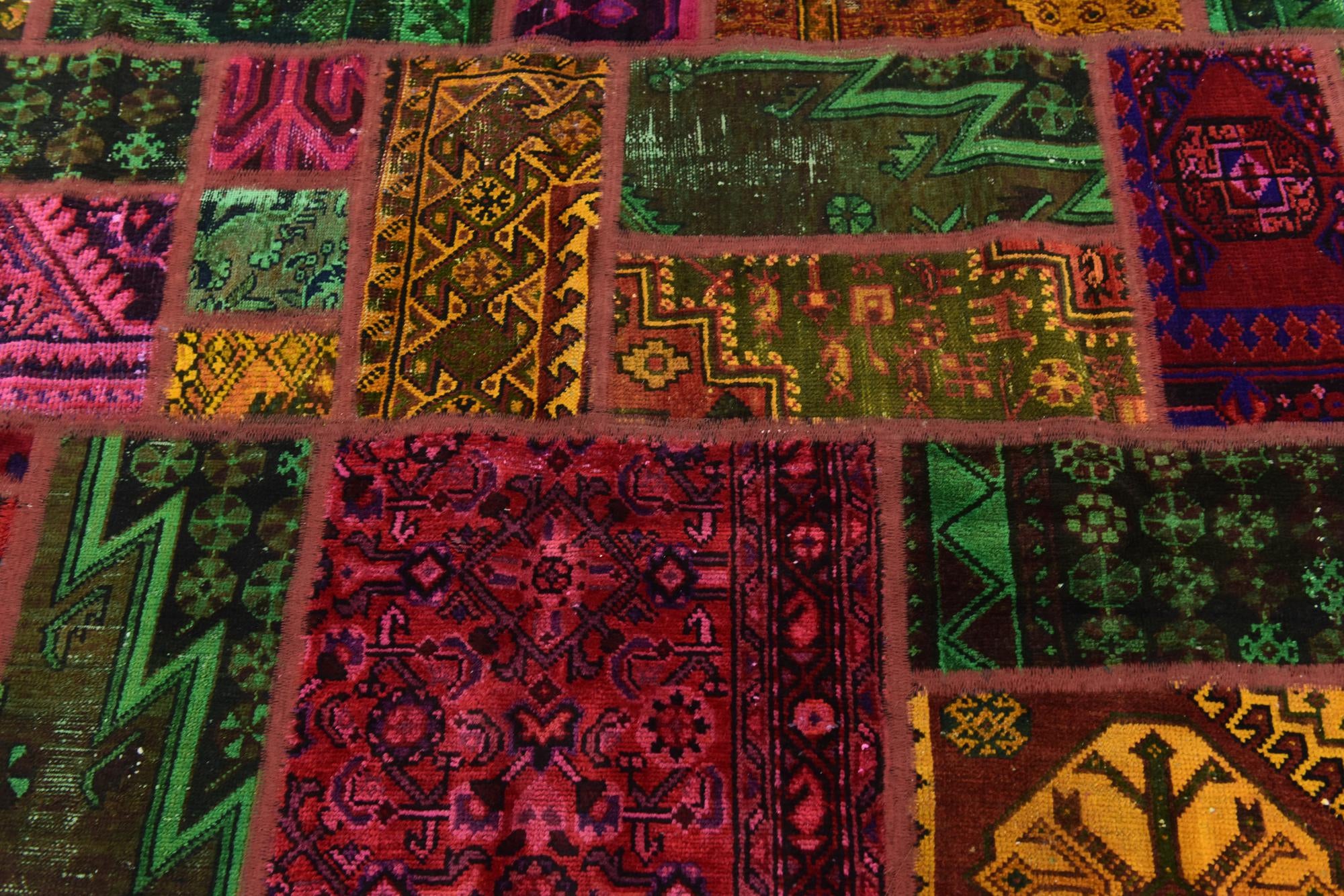 5' 9 x 7' 7 Hand Knotted Ultra Vintage Persian Wool Rug
