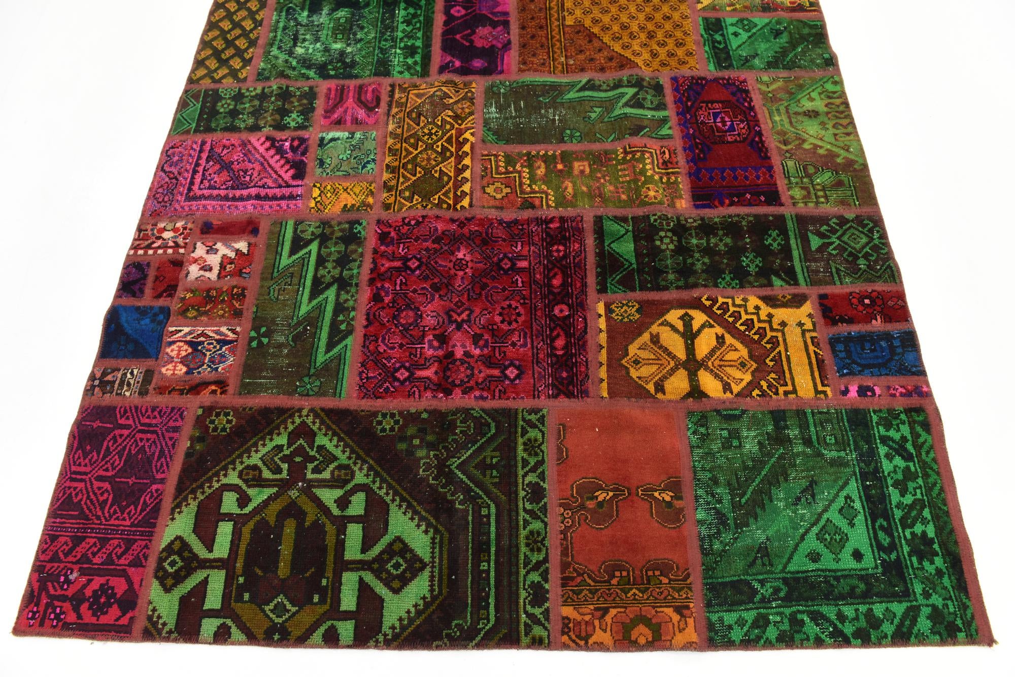 5' 9 x 7' 7 Hand Knotted Ultra Vintage Persian Wool Rug