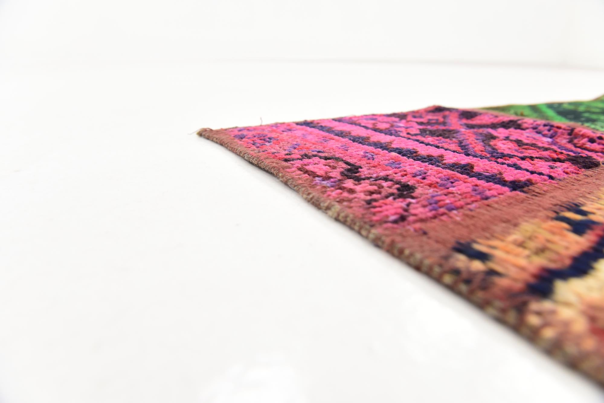 5' 9 x 7' 7 Hand Knotted Ultra Vintage Persian Wool Rug