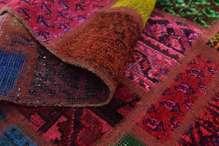 5' 9 x 7' 8 Hand Knotted Ultra Vintage Persian Wool Rug