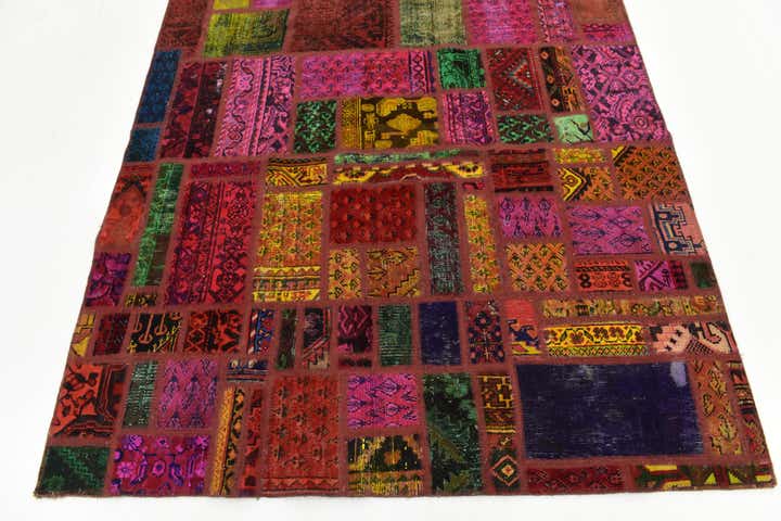 5' 9 x 7' 8 Hand Knotted Ultra Vintage Persian Wool Rug