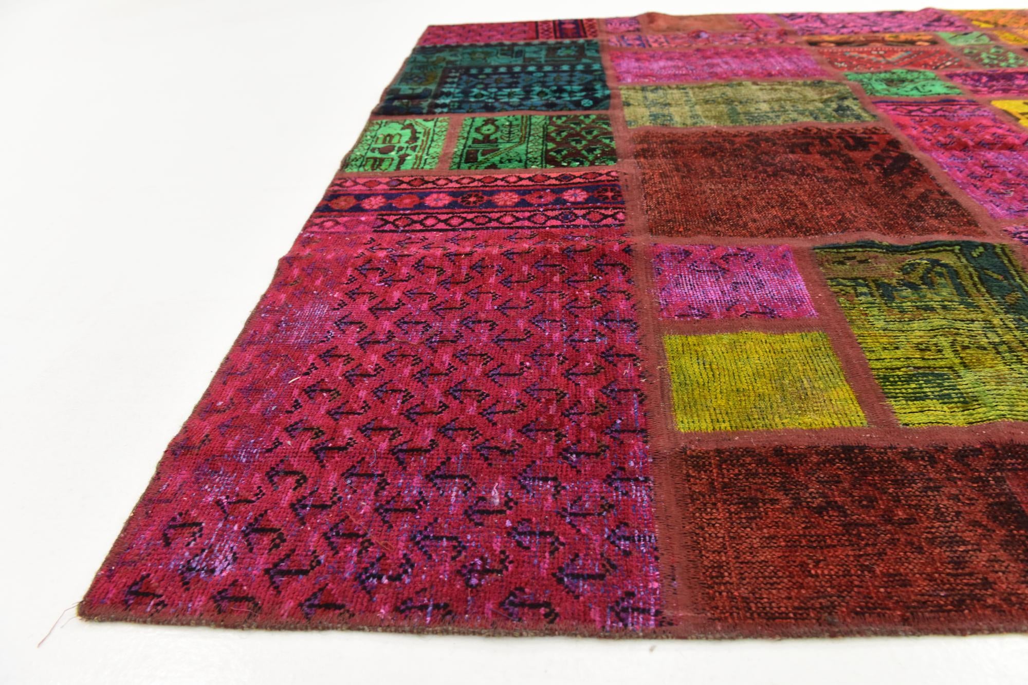 5' 9 x 7' 8 Hand Knotted Ultra Vintage Persian Wool Rug