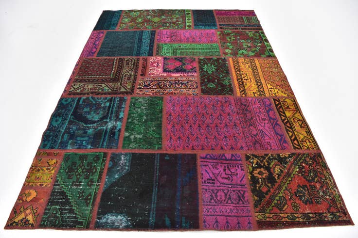 Detail image of 170cm x 230cm anudado a mano Ultra Vintage Alfombra Persa Lana