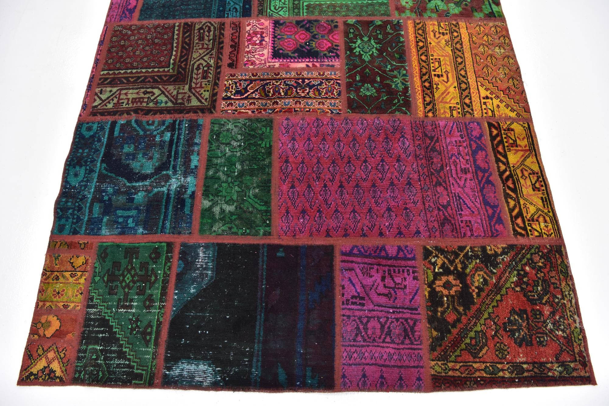 170cm x 230cm anudado a mano Ultra Vintage Alfombra Persa Lana