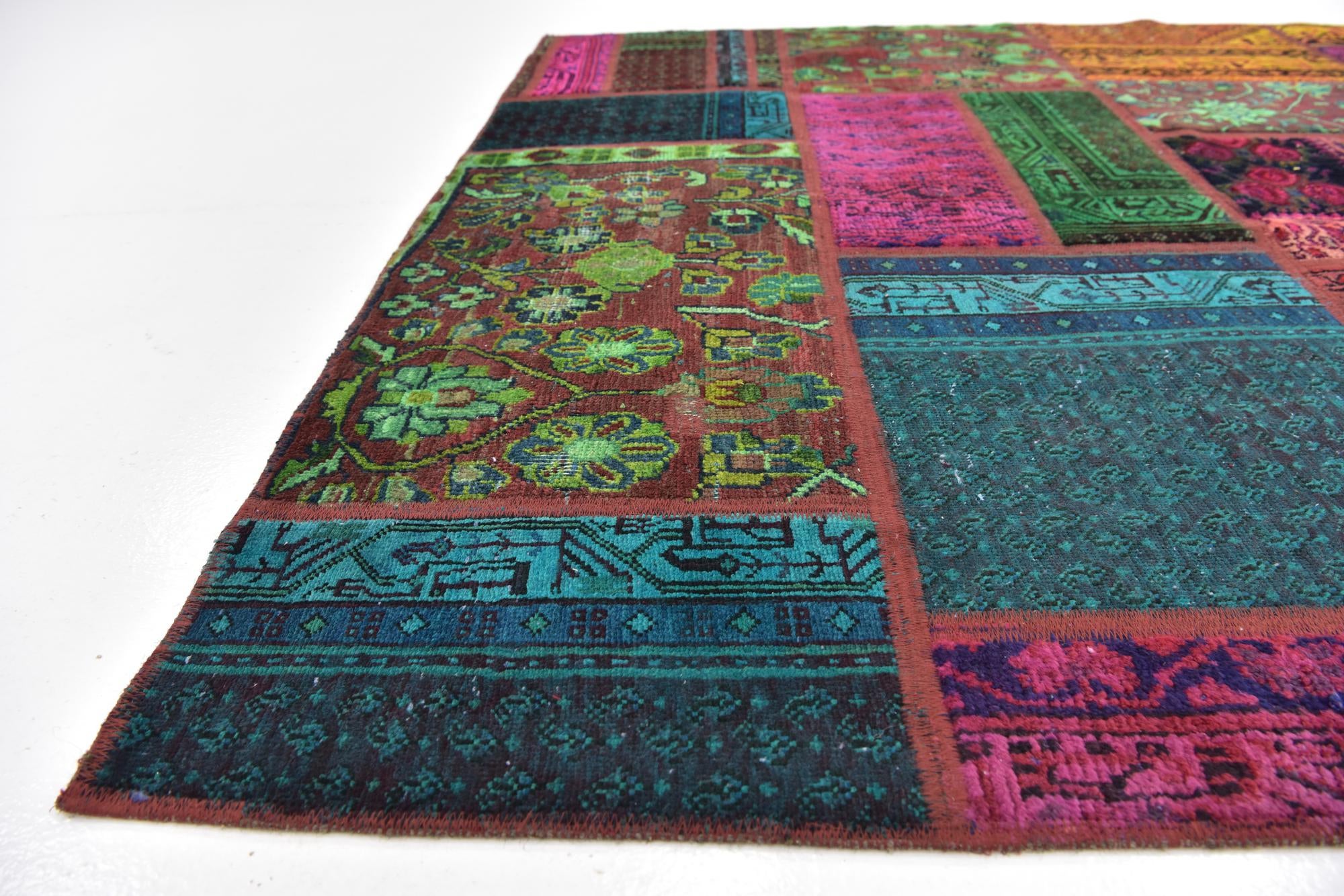 170cm x 230cm anudado a mano Ultra Vintage Alfombra Persa Lana
