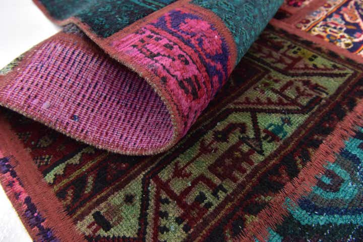 170cm x 230cm anudado a mano Ultra Vintage Alfombra Persa Lana