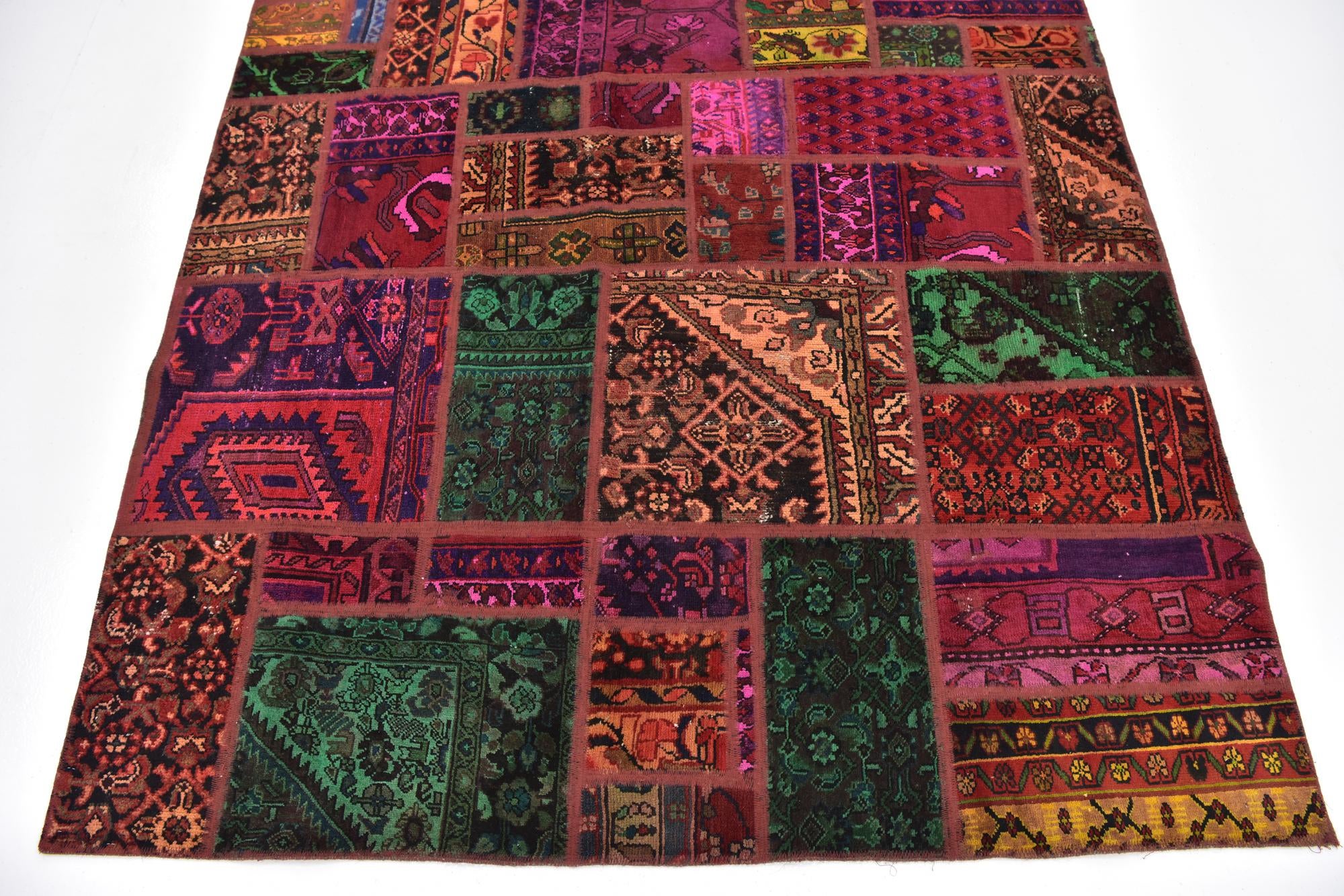 5' 9 x 7' 8 Hand Knotted Ultra Vintage Persian Wool Rug
