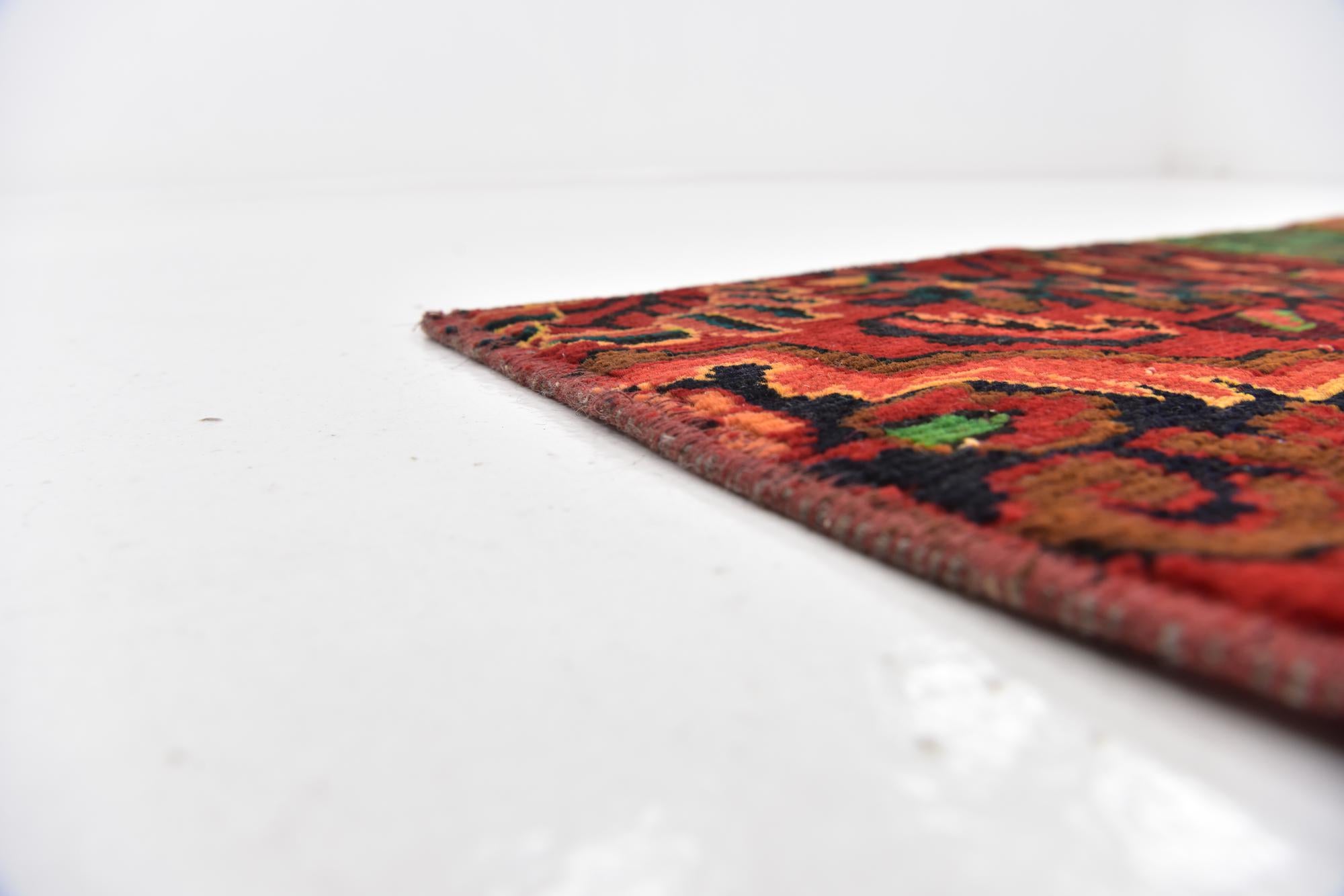 5' 9 x 7' 8 Hand Knotted Ultra Vintage Persian Wool Rug