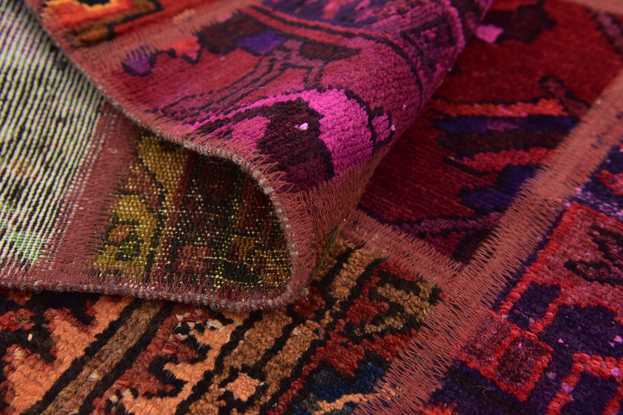 5' 9 x 7' 8 Hand Knotted Ultra Vintage Persian Wool Rug