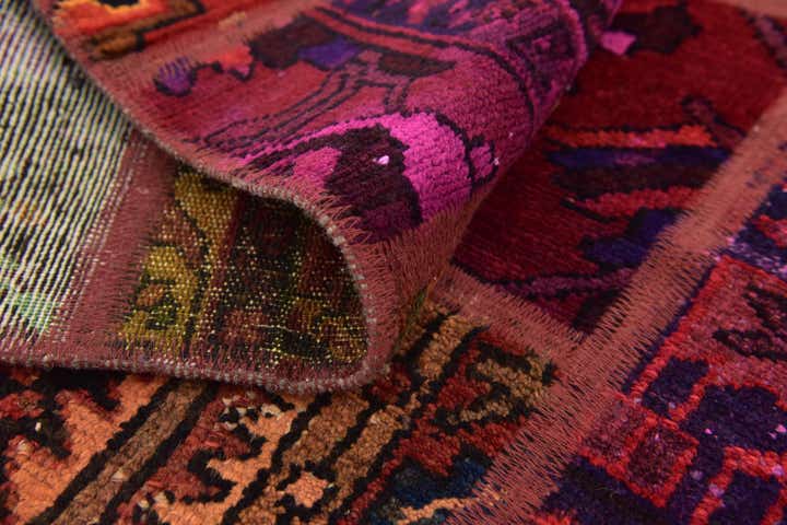 5' 9 x 7' 8 Hand Knotted Ultra Vintage Persian Wool Rug