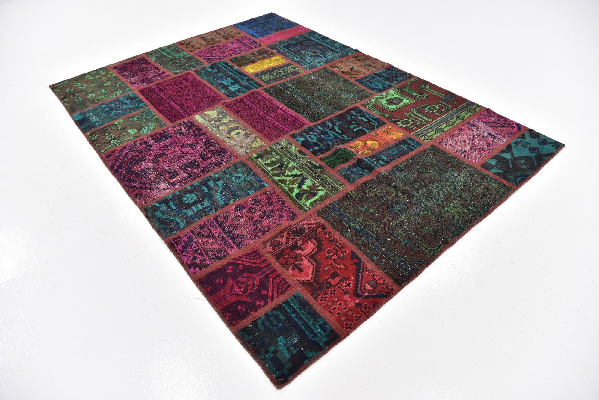 5' 7 x 7' 8 Hand Knotted Ultra Vintage Persian Wool Rug
