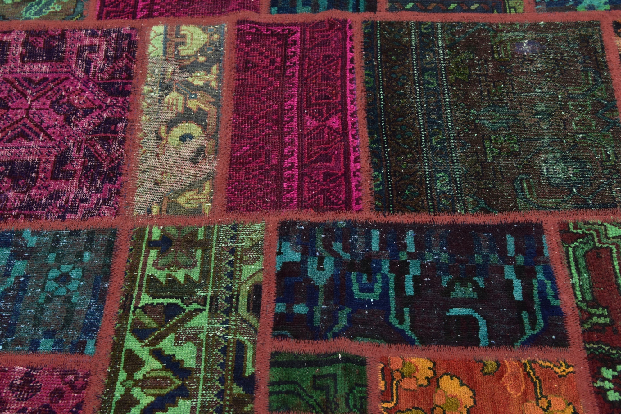 5' 7 x 7' 8 Hand Knotted Ultra Vintage Persian Wool Rug