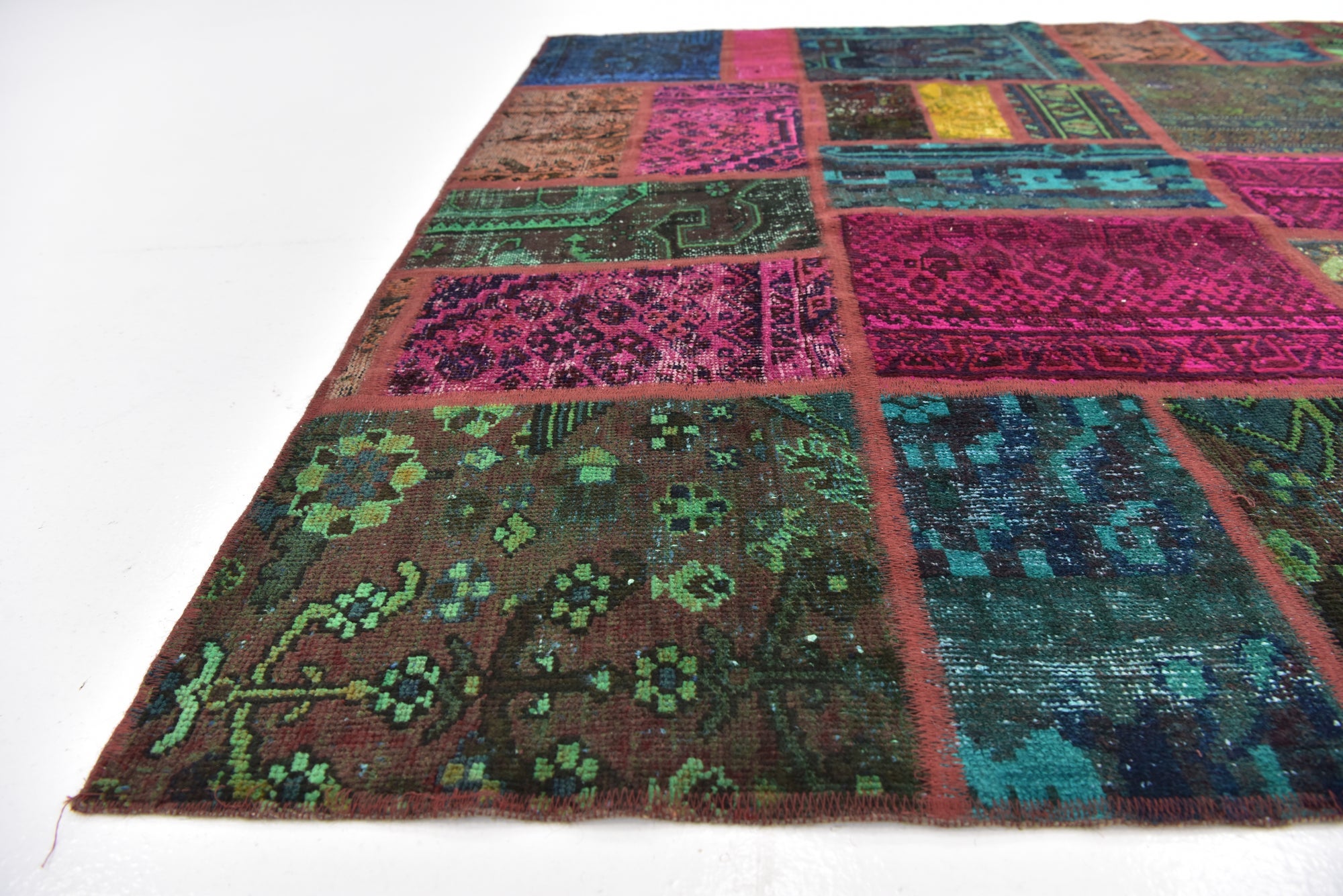 5' 7 x 7' 8 Hand Knotted Ultra Vintage Persian Wool Rug