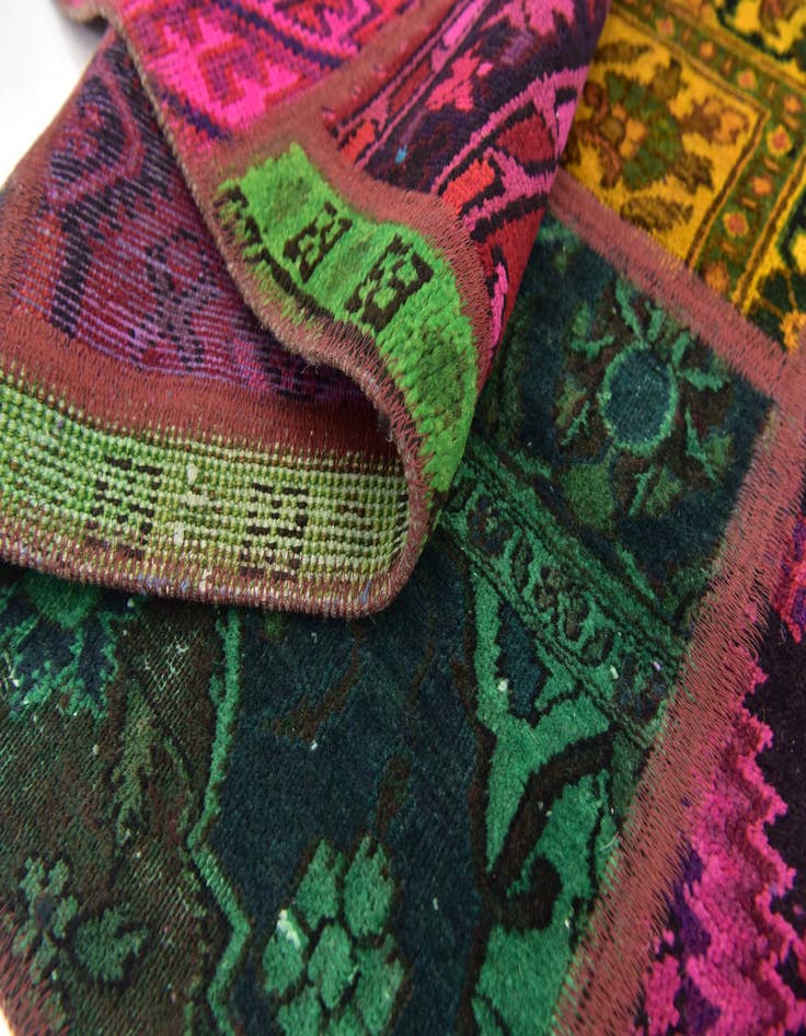 Detail image of 5' 9 x 7' 7  Hand Knotted Ultra Vintage Persian Wool Rug