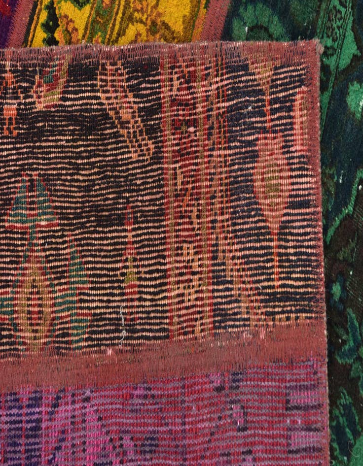 Detail image of 5' 9 x 7' 7  Hand Knotted Ultra Vintage Persian Wool Rug