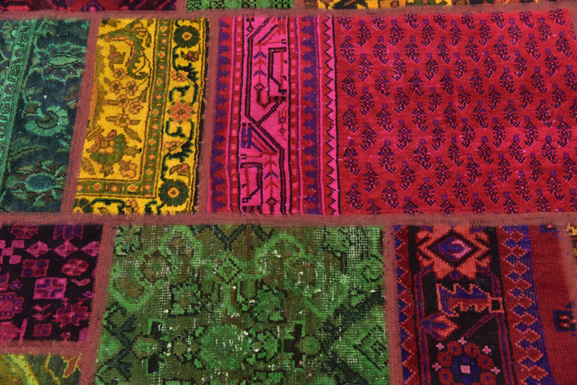 5' 9 x 7' 7 Hand Knotted Ultra Vintage Persian Wool Rug