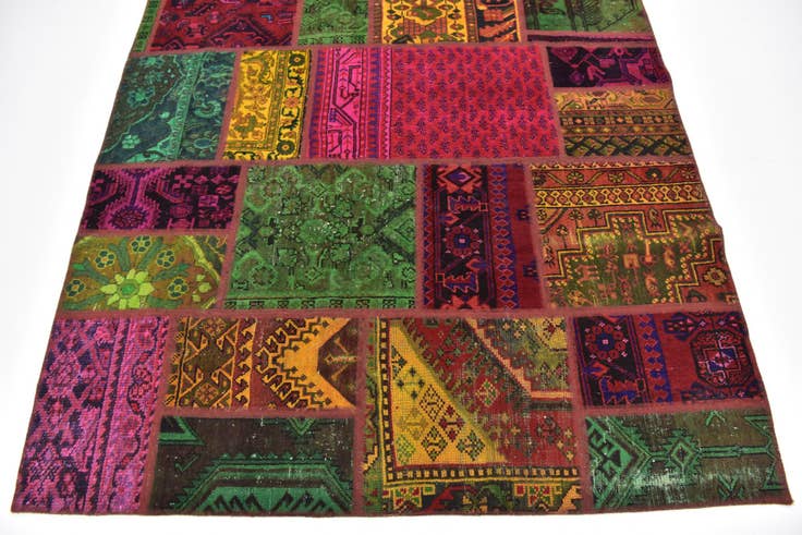 Detail image of 5' 9 x 7' 7 Hand Knotted Ultra Vintage Persian Wool Rug
