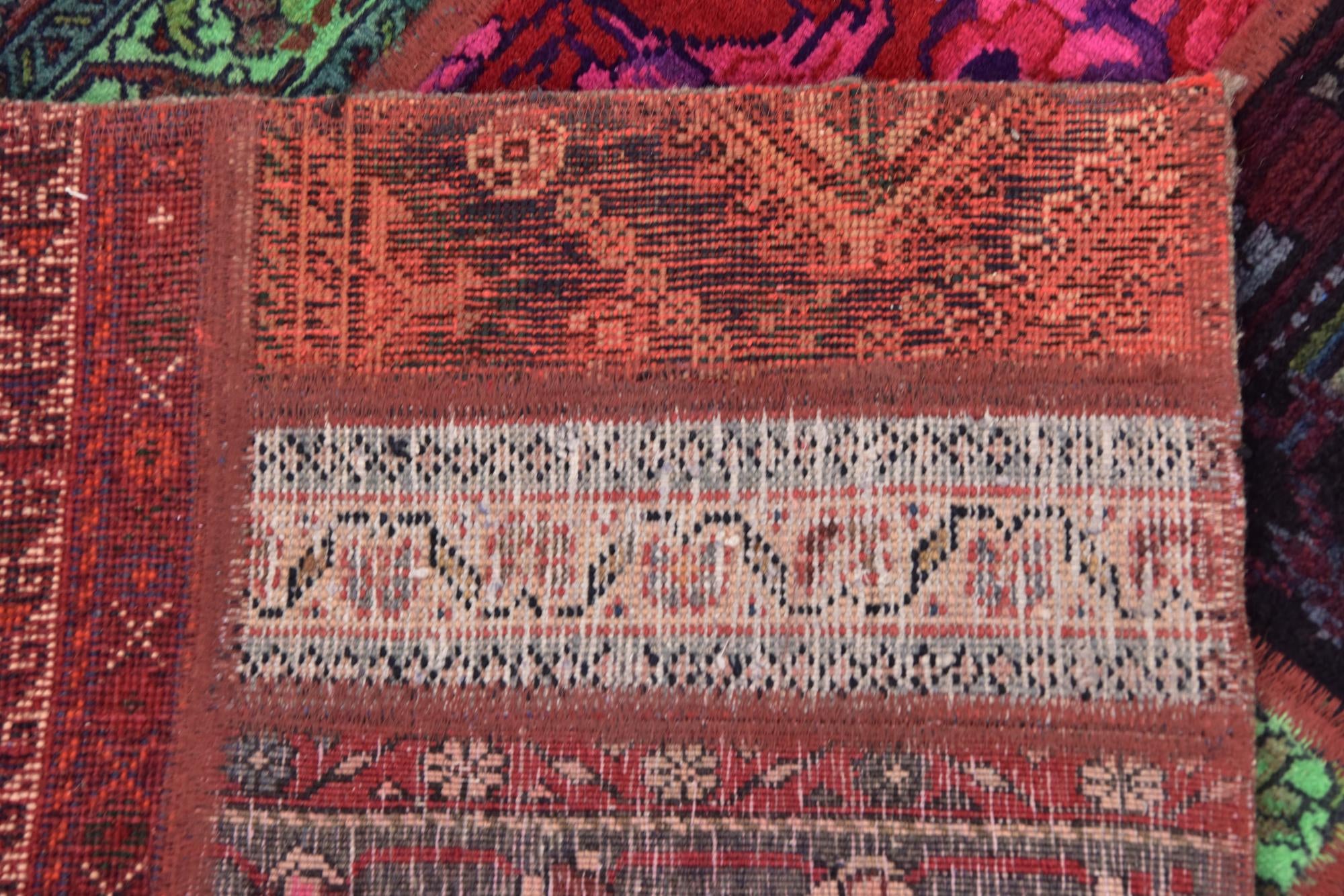 5' 8 x 7' 5 Hand Knotted Ultra Vintage Persian Wool Rug