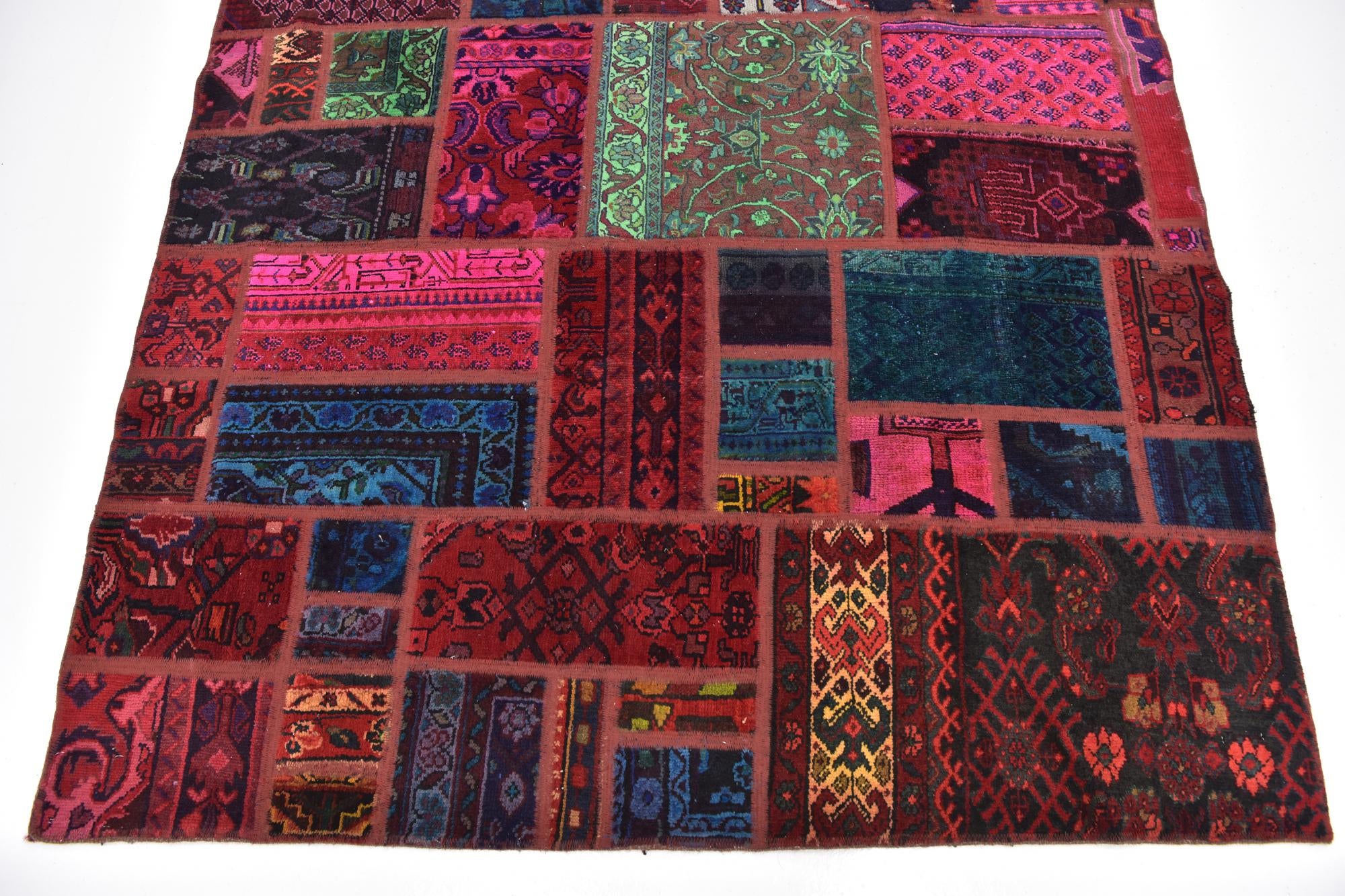 5' 8 x 7' 5 Hand Knotted Ultra Vintage Persian Wool Rug