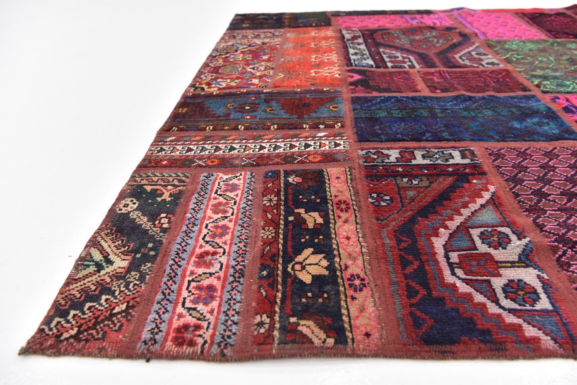 5' 8 x 7' 5 Hand Knotted Ultra Vintage Persian Wool Rug