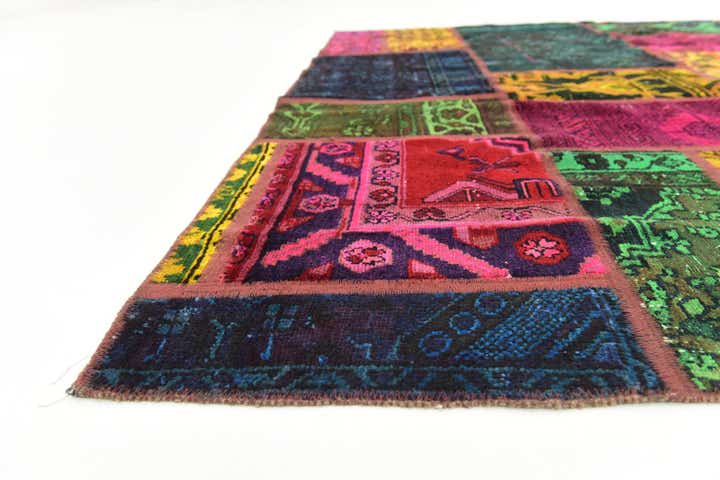 5' 9 x 7' 7 Hand Knotted Ultra Vintage Persian Wool Rug