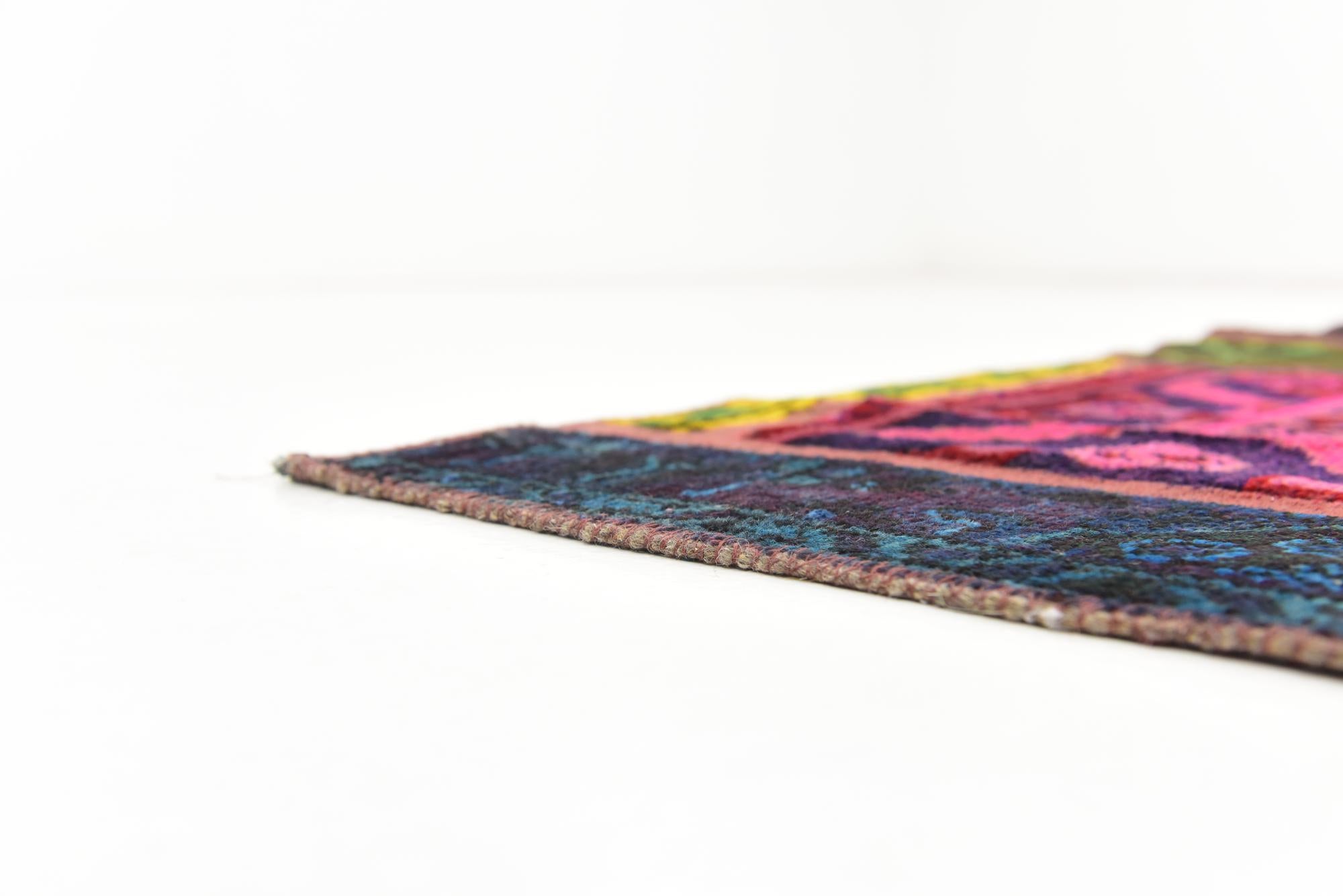 5' 9 x 7' 7 Hand Knotted Ultra Vintage Persian Wool Rug