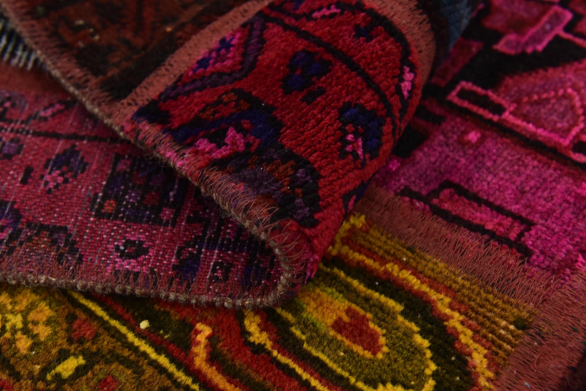 5' 8 x 7' 7 Hand Knotted Ultra Vintage Persian Wool Rug
