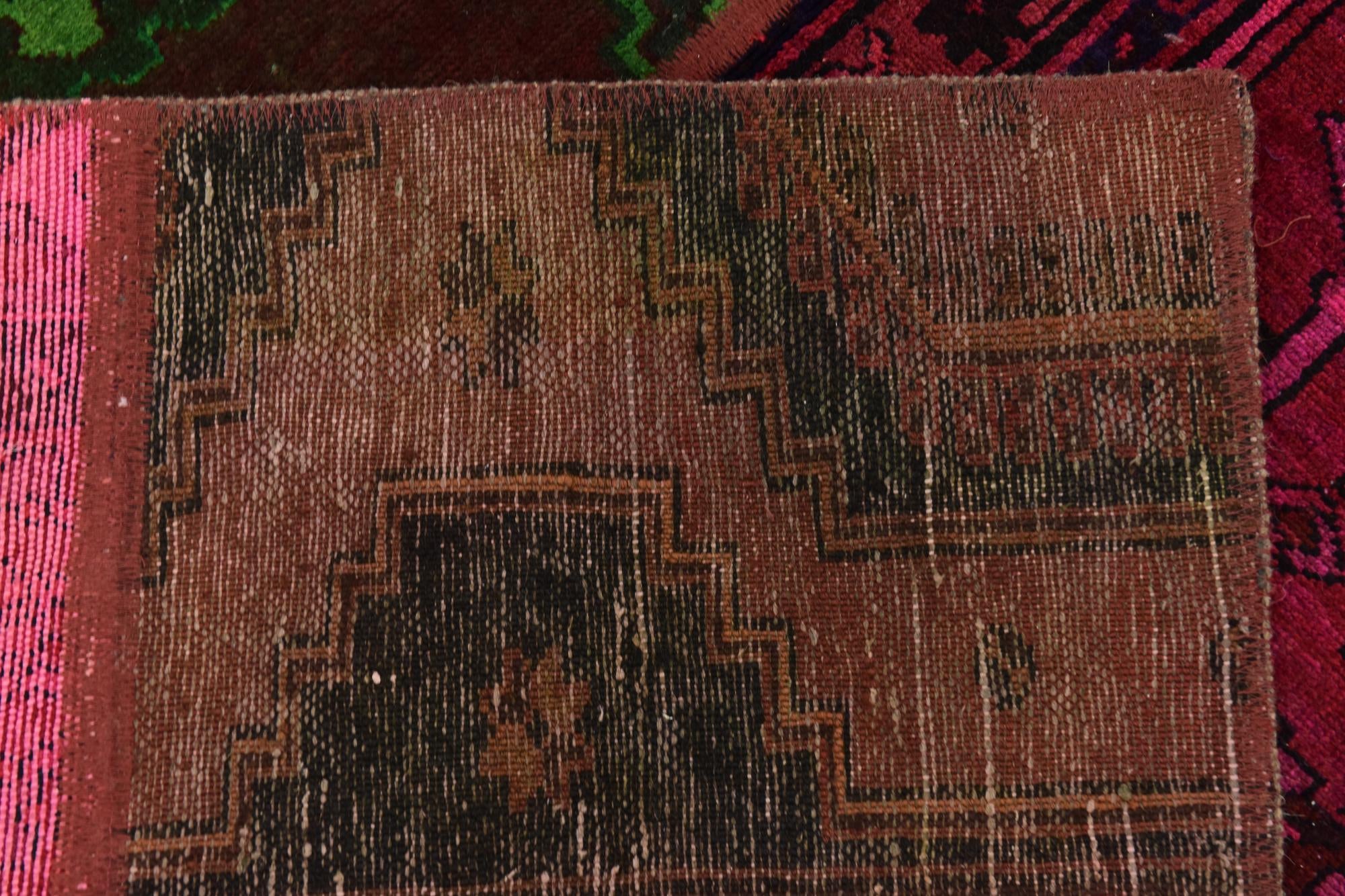 5' 8 x 7' 7 Hand Knotted Ultra Vintage Persian Wool Rug