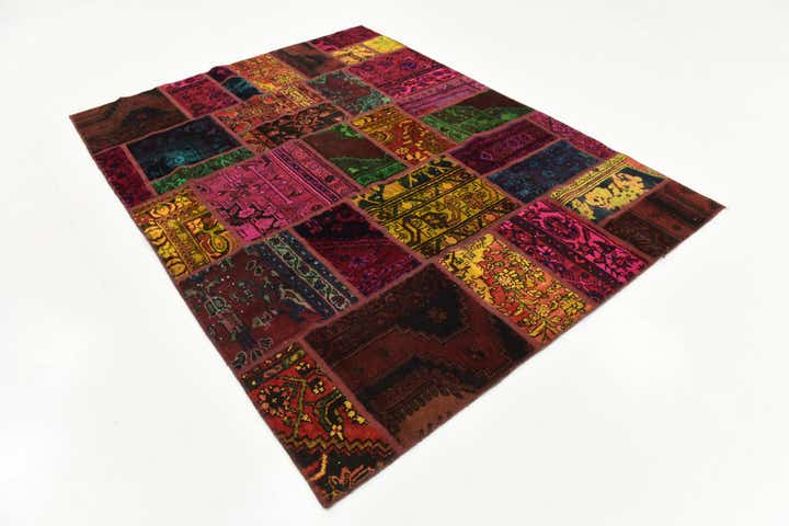 5' 8 x 7' 7 Hand Knotted Ultra Vintage Persian Wool Rug