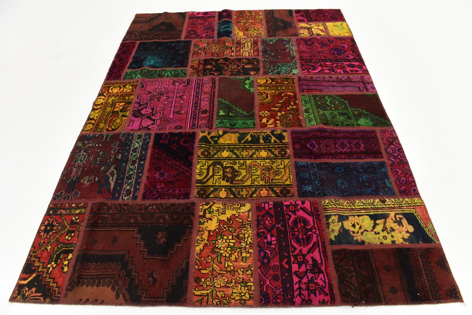 5' 8 x 7' 7 Hand Knotted Ultra Vintage Persian Wool Rug