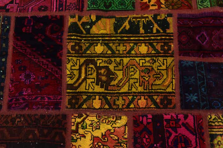 5' 8 x 7' 7 Hand Knotted Ultra Vintage Persian Wool Rug