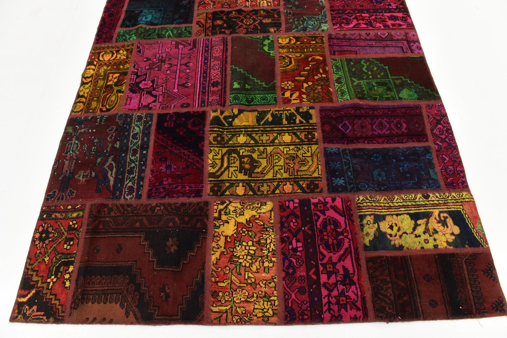 5' 8 x 7' 7 Hand Knotted Ultra Vintage Persian Wool Rug