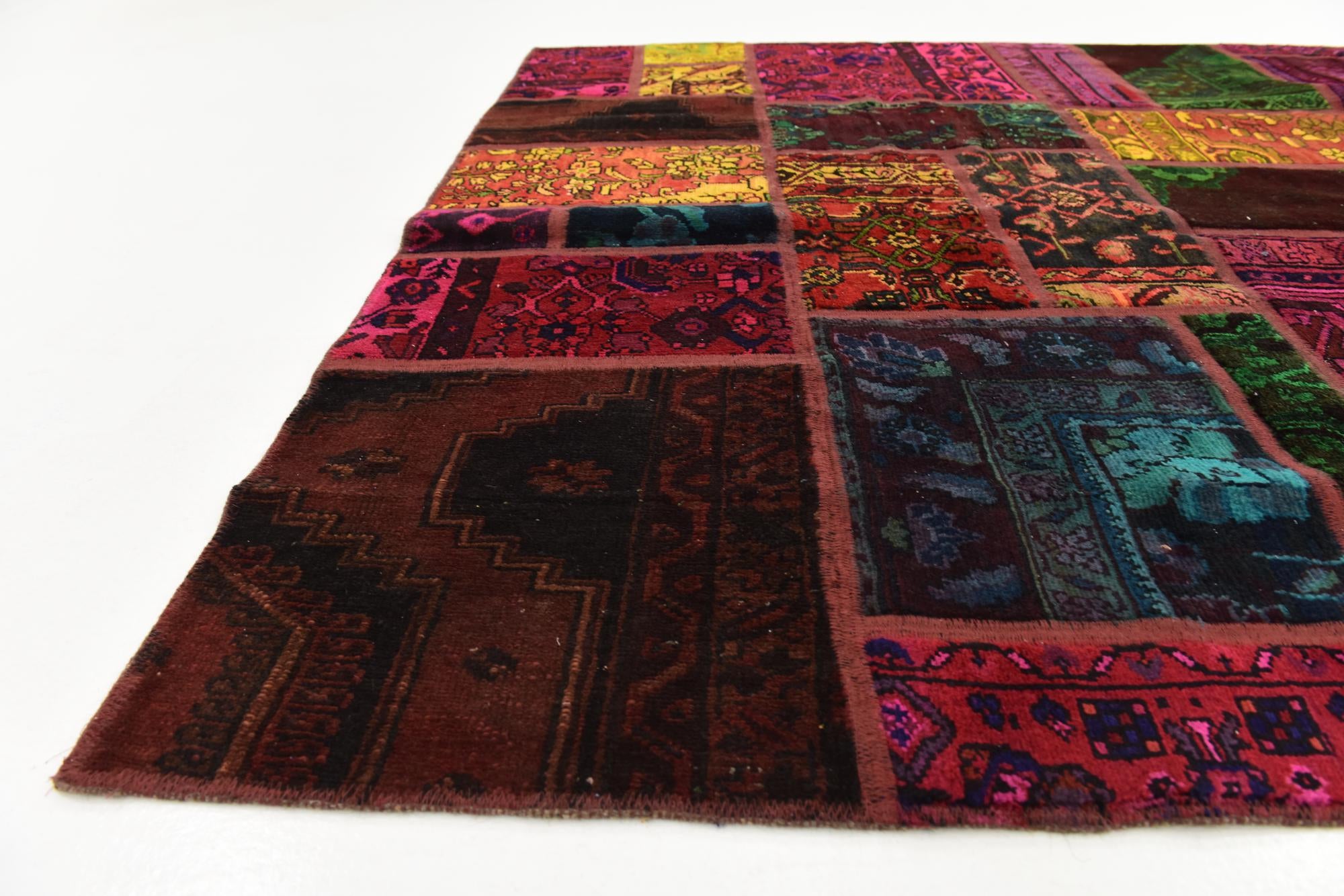 5' 8 x 7' 7 Hand Knotted Ultra Vintage Persian Wool Rug