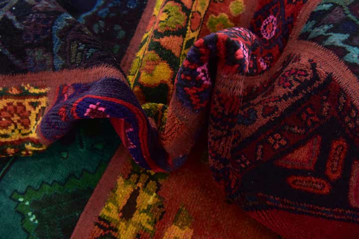 5' 8 x 7' 6 Hand Knotted Ultra Vintage Persian Wool Rug