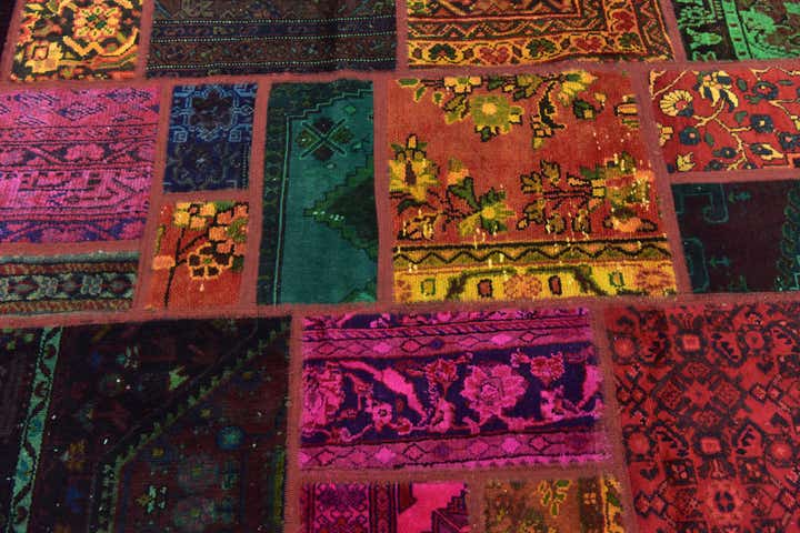 5' 8 x 7' 6 Hand Knotted Ultra Vintage Persian Wool Rug