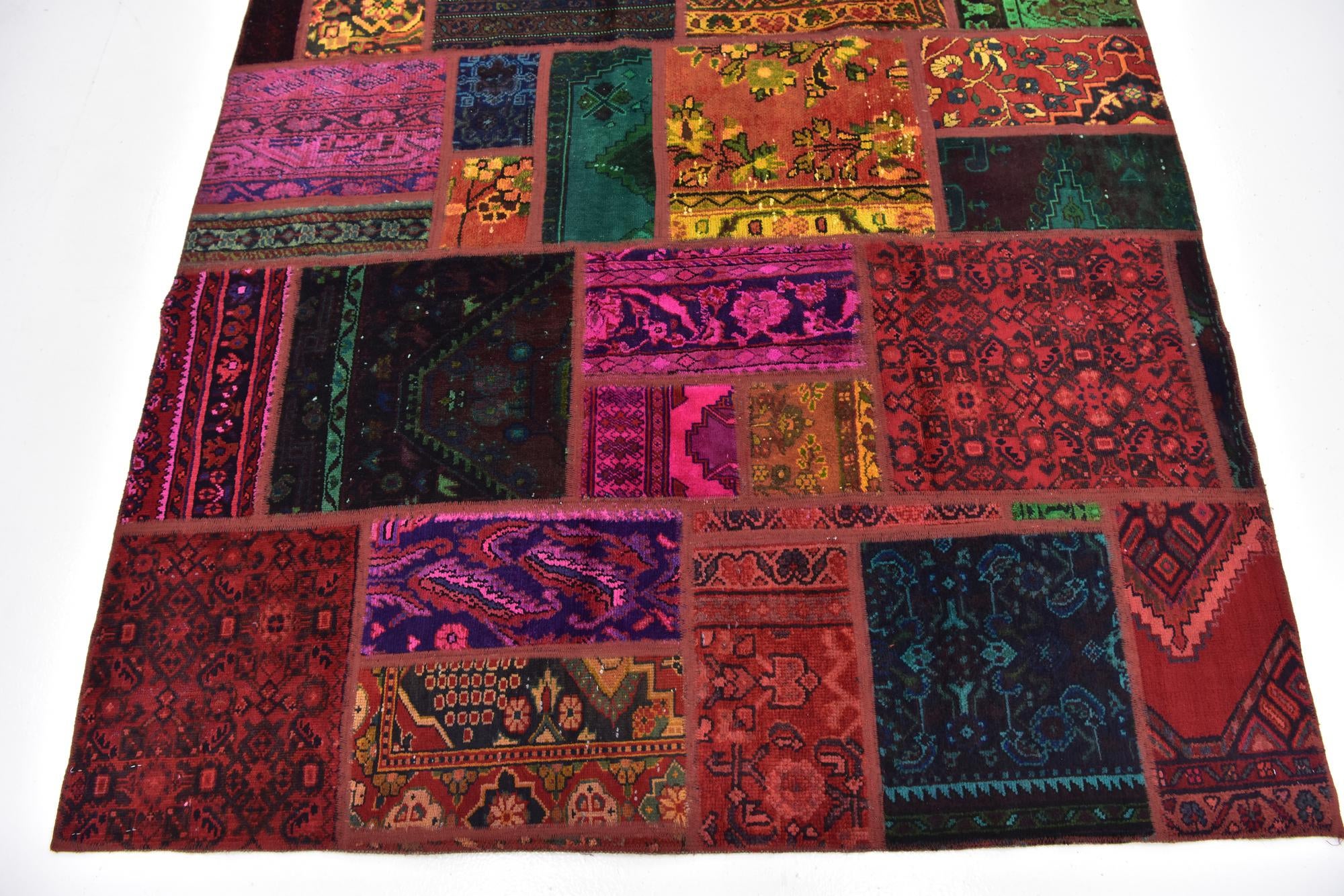 5' 8 x 7' 6 Hand Knotted Ultra Vintage Persian Wool Rug