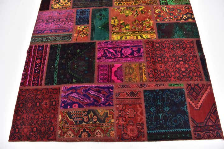 5' 8 x 7' 6 Hand Knotted Ultra Vintage Persian Wool Rug