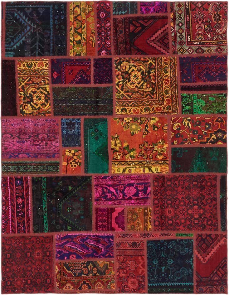 Detail image of 5' 8 x 7' 6 Hand Knotted Ultra Vintage Persian Wool Rug