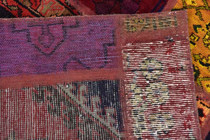 5' 10 x 7' 7 Hand Knotted Ultra Vintage Persian Wool Rug