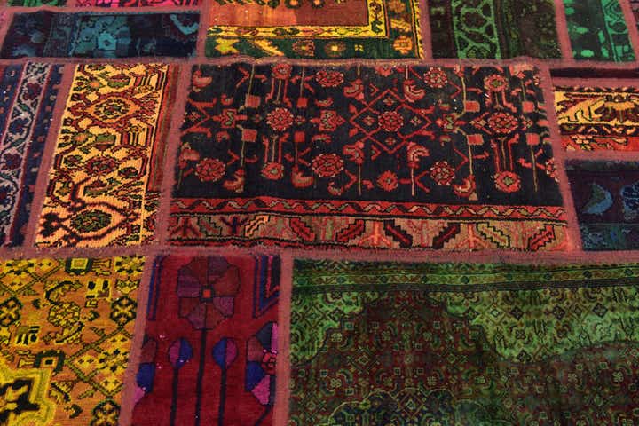 5' 10 x 7' 7 Hand Knotted Ultra Vintage Persian Wool Rug