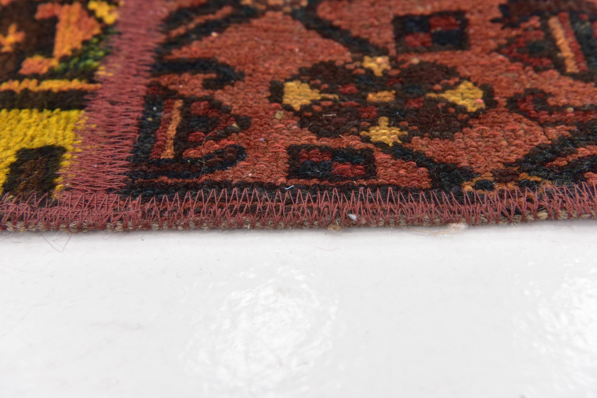5' 10 x 7' 7 Hand Knotted Ultra Vintage Persian Wool Rug