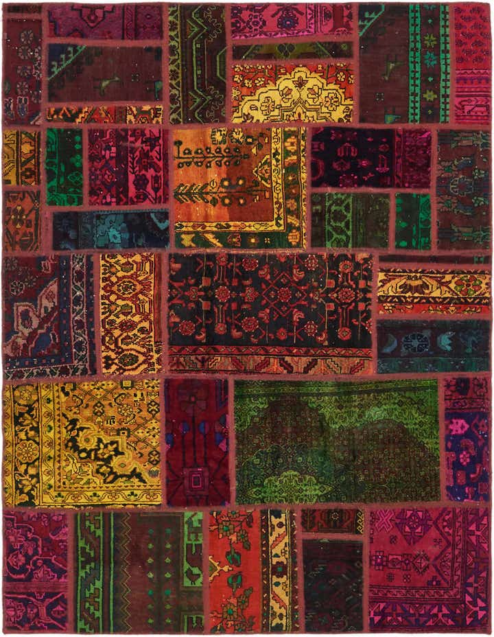 5' 10 x 7' 7 Hand Knotted Ultra Vintage Persian Wool Rug